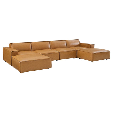 Modway EEI-4713 Restore 6-Piece Vegan Leather Sectional Sofa Modway