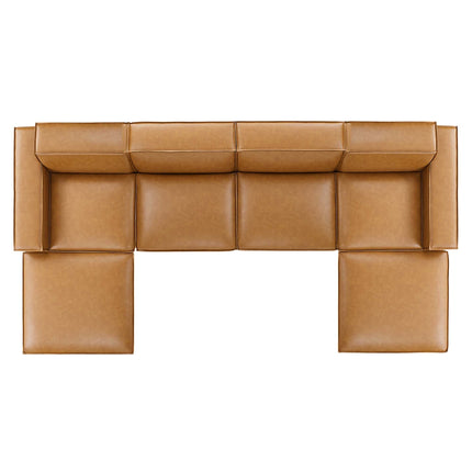 Modway EEI-4713 Restore 6-Piece Vegan Leather Sectional Sofa Modway