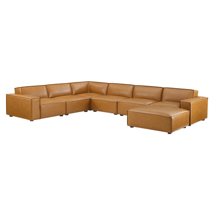 Modway EEI-4716 Restore 7-Piece Vegan Leather Sectional Sofa Modway