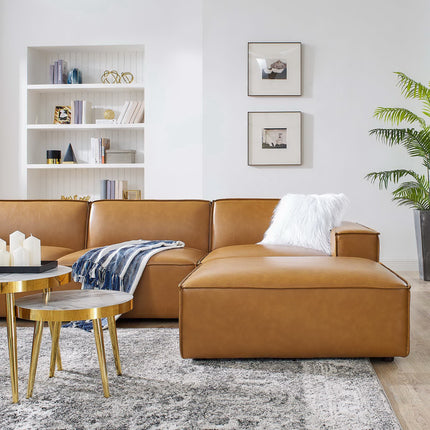 Modway EEI-4716 Restore 7-Piece Vegan Leather Sectional Sofa Modway