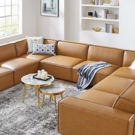 Modway EEI-4717 Restore 8-Piece Vegan Leather Sectional Sofa Modway