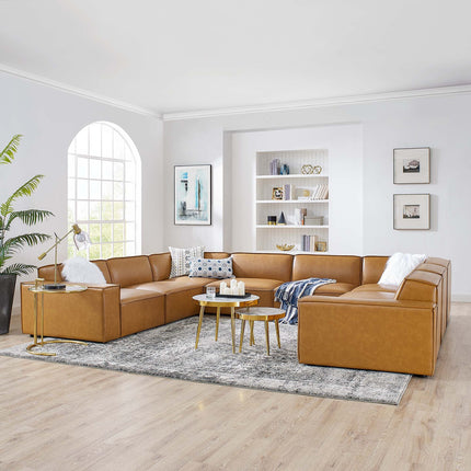 Modway EEI-4717 Restore 8-Piece Vegan Leather Sectional Sofa Modway