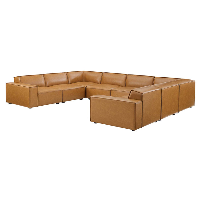 Modway EEI-4717 Restore 8-Piece Vegan Leather Sectional Sofa Modway