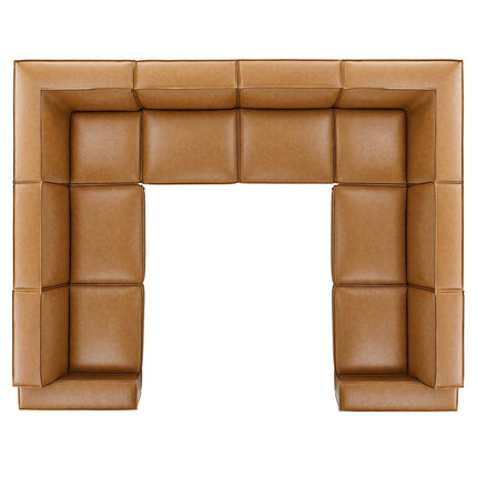 Modway EEI-4717 Restore 8-Piece Vegan Leather Sectional Sofa Modway