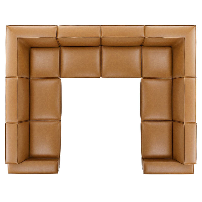 Modway EEI-4717 Restore 8-Piece Vegan Leather Sectional Sofa Modway