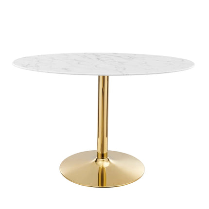 Modway EEI-4752 Verne 48" Oval Artificial Marble Dining Table Modway