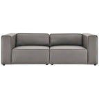 Gray / Vegan Leather