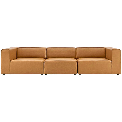 Modway EEI-4789 Mingle 3-Piece Vegan Leather Sectional Sofa Modway