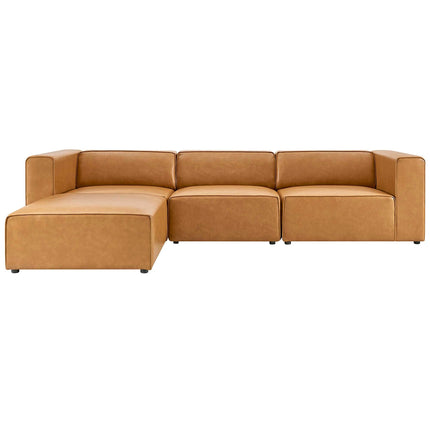 Modway EEI-4790 Mingle Vegan Leather Sofa and Ottoman Set Modway