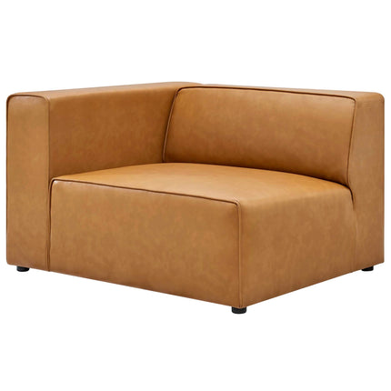 Modway EEI-4793 Mingle 4-Piece Vegan Leather Sectional Sofa Modway