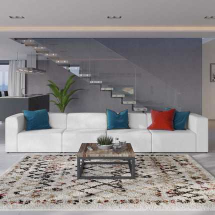 Modway EEI-4793 Mingle 4-Piece Vegan Leather Sectional Sofa Modway