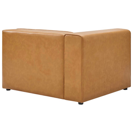 Modway EEI-4794 Mingle 4-Piece Vegan Leather Sofa and 2 Ottomans Set Modway