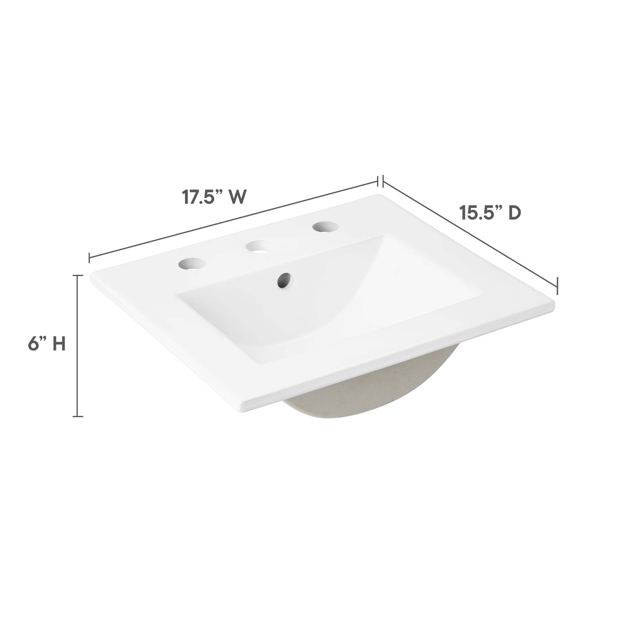 Modway EEI-4836 Cayman 18" Bathroom Sink