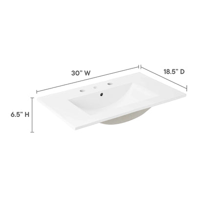 Modway EEI-4837 Cayman 30" Bathroom Sink Modway