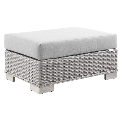 Modway EEI-4839 Conway Outdoor Patio Wicker Rattan Ottoman Modway