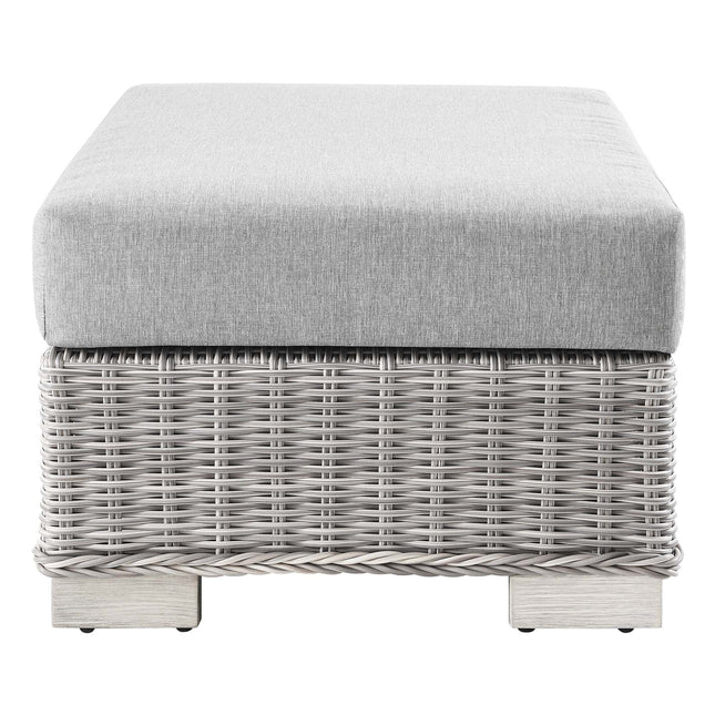 Modway EEI-4839 Conway Outdoor Patio Wicker Rattan Ottoman Modway