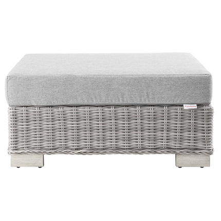 Modway EEI-4839 Conway Outdoor Patio Wicker Rattan Ottoman Modway