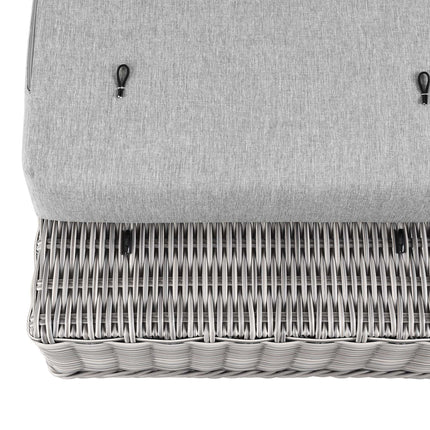 Modway EEI-4839 Conway Outdoor Patio Wicker Rattan Ottoman Modway