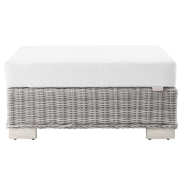Modway EEI-4839 Conway Outdoor Patio Wicker Rattan Ottoman Modway