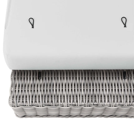 Modway EEI-4839 Conway Outdoor Patio Wicker Rattan Ottoman Modway