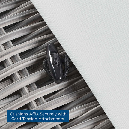 Modway EEI-4839 Conway Outdoor Patio Wicker Rattan Ottoman Modway