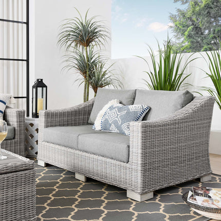 Modway EEI-4841 Conway Outdoor Patio Wicker Rattan Loveseat Modway