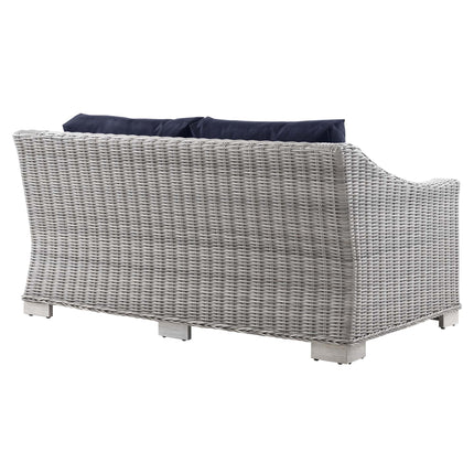 Modway EEI-4841 Conway Outdoor Patio Wicker Rattan Loveseat Modway