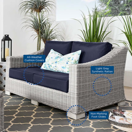 Modway EEI-4841 Conway Outdoor Patio Wicker Rattan Loveseat Modway