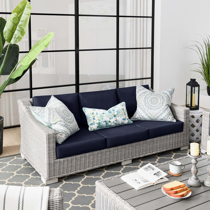 Modway EEI-4842 Conway Outdoor Patio Wicker Rattan Sofa Modway