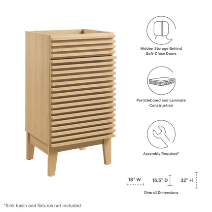 Modway EEI-4849 Render 18" Bathroom Vanity Cabinet (Sink Basin Not Included) Modway