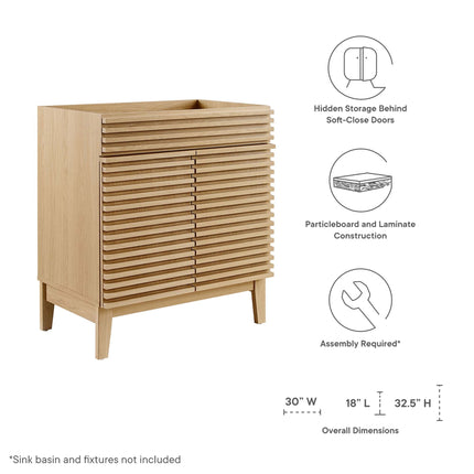Modway EEI-4851 Render 30" Bathroom Vanity Cabinet (Sink Basin Not Included) Modway