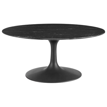 Modway EEI-4884 Lippa 36" Round Faux Marble Coffee Table Modway