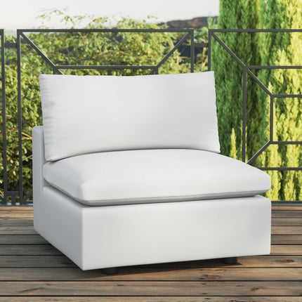 Modway EEI-4902 Commix Overstuffed Outdoor Patio Armless Chair Modway