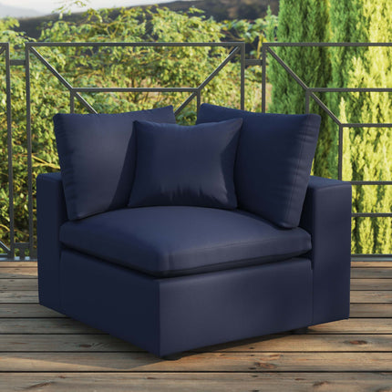 Modway EEI-4904 Commix Overstuffed Outdoor Patio Corner Chair Modway