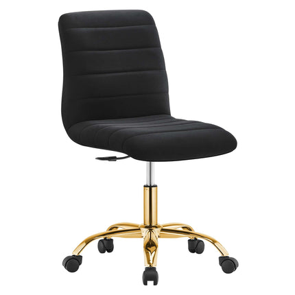 Modway EEI-4972 Ripple Armless Performance Velvet Office Chair Modway