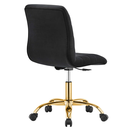 Modway EEI-4972 Ripple Armless Performance Velvet Office Chair Modway