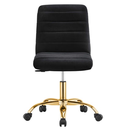 Modway EEI-4972 Ripple Armless Performance Velvet Office Chair Modway