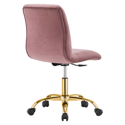 Modway EEI-4972 Ripple Armless Performance Velvet Office Chair Modway