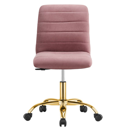 Modway EEI-4972 Ripple Armless Performance Velvet Office Chair Modway