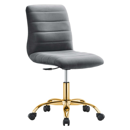 Modway EEI-4972 Ripple Armless Performance Velvet Office Chair Modway