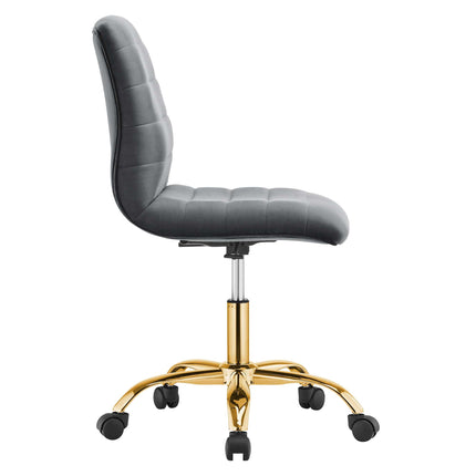 Modway EEI-4972 Ripple Armless Performance Velvet Office Chair Modway