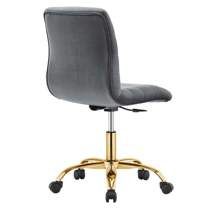 Modway EEI-4972 Ripple Armless Performance Velvet Office Chair Modway
