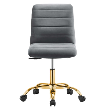 Modway EEI-4972 Ripple Armless Performance Velvet Office Chair Modway