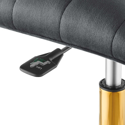 Modway EEI-4972 Ripple Armless Performance Velvet Office Chair Modway