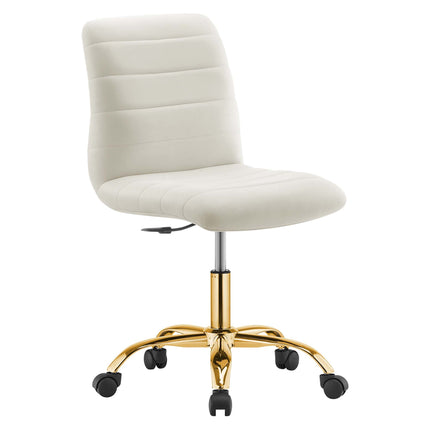 Modway EEI-4972 Ripple Armless Performance Velvet Office Chair Modway