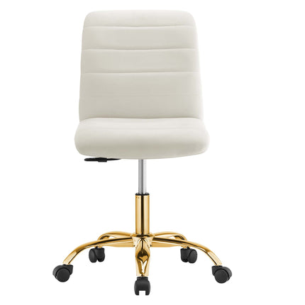 Modway EEI-4972 Ripple Armless Performance Velvet Office Chair Modway