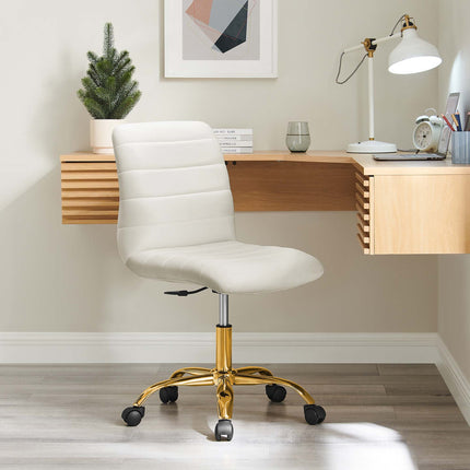 Modway EEI-4972 Ripple Armless Performance Velvet Office Chair Modway