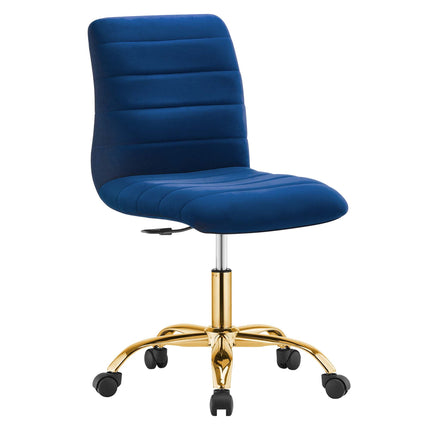 Modway EEI-4972 Ripple Armless Performance Velvet Office Chair Modway
