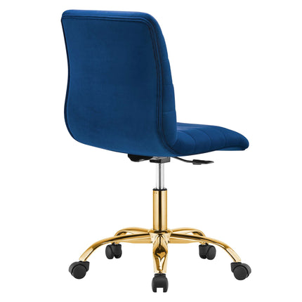 Modway EEI-4972 Ripple Armless Performance Velvet Office Chair Modway