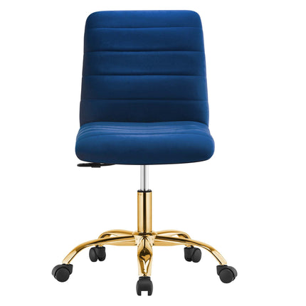 Modway EEI-4972 Ripple Armless Performance Velvet Office Chair Modway